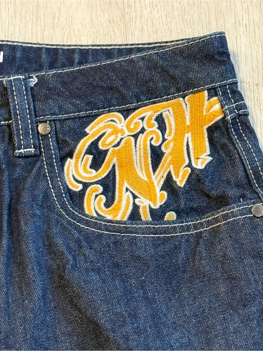 Ninth Hall Ambush Dragon Embroidered Boxy Pants - Picture 4 of 6